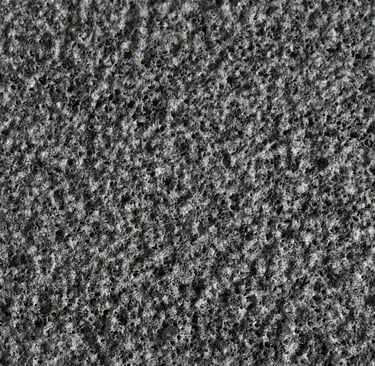 A Bush Hammer and Brushed Basalt Stone