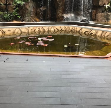 Custom basalt flooring