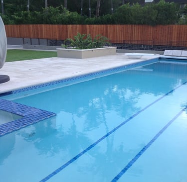 natural coral stone pool