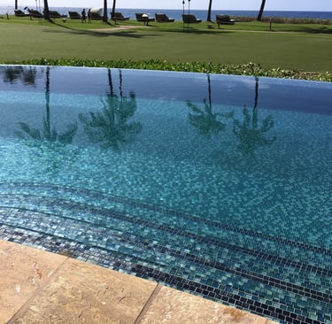 Glass Mosaic Infinity pool