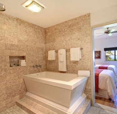 natural shellstone bathroom design