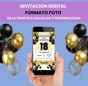 Invitacion digital formato foto - Celebraclick