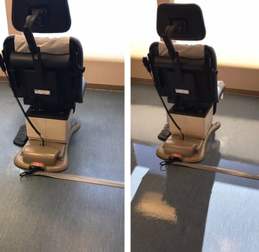"Commercial floor waxing in Ormond Beach by TEC Floor Services."