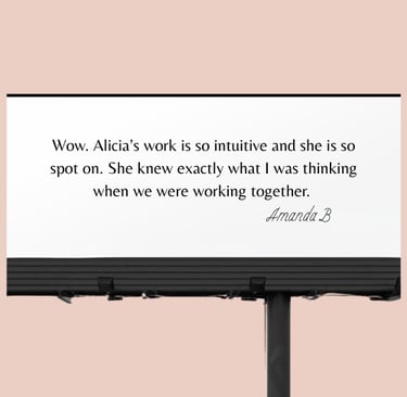 Testimonial by Amanda for Heaven's Whispers Graphic Design