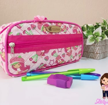 Big estojo escolar pesonalizado - Art by Simone