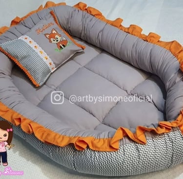 Ninho redutor personalizado dupla face no tema da raposinha - Art by Simone