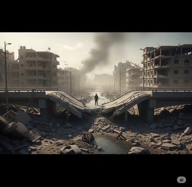 Natural disaster and war