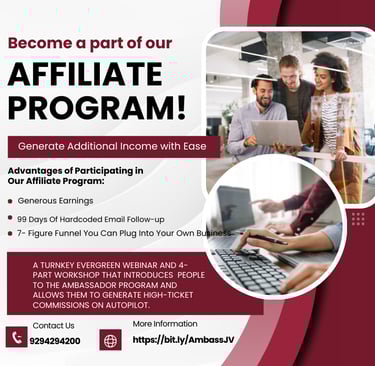 Ambassador affiliate program