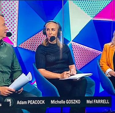 Michelle Goszko on Fox Sports with Adam Peacock and Mel Farrell