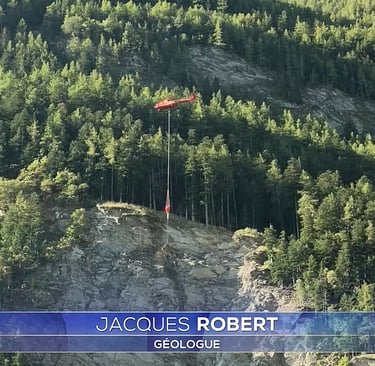 CJR AUDITS interview de Jacques ROBERT en tant qu'expert géologue au JT de TF1 à 13 h
