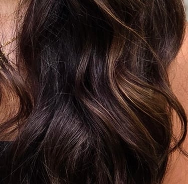 gorgeous brown waves of hair