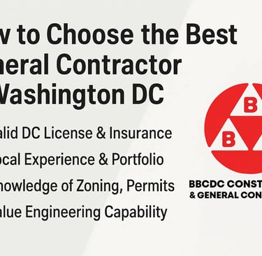 best general contractors washington dc