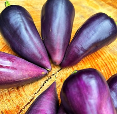 Violet Sparkle Sweet Peppers