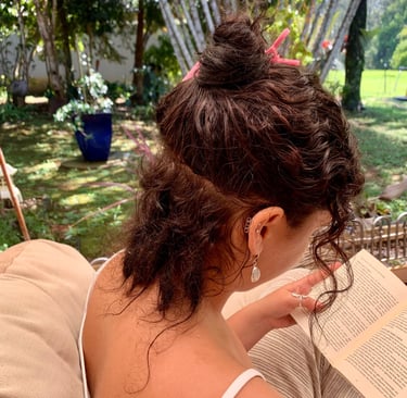 a woman with dreadlocks