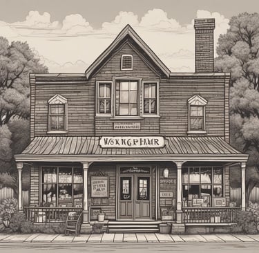 A desk with a monitor and keyboard on it