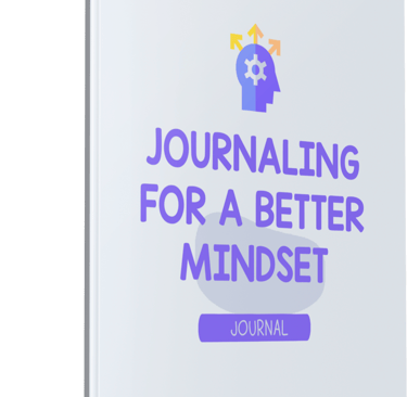 a journal journal with a purple cover and a purple background