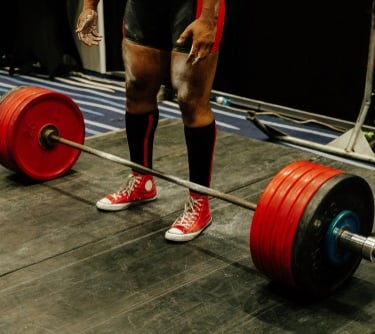 a athlete in the gym