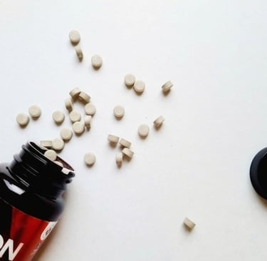 a bottle of iron supplements