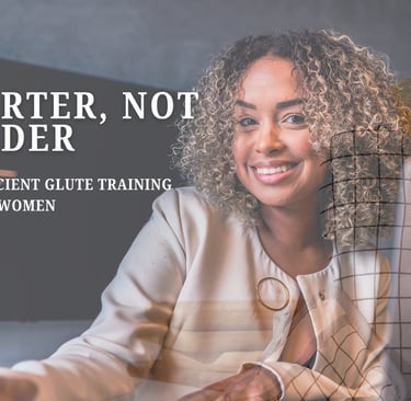 a woman sitting at a desk with a laptop and a pen