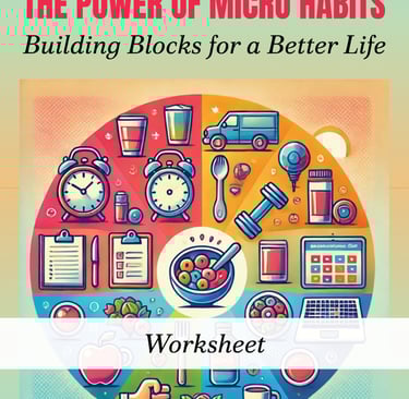 a clock tower with different items