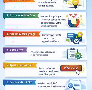 structure d'un site qui attire des clients