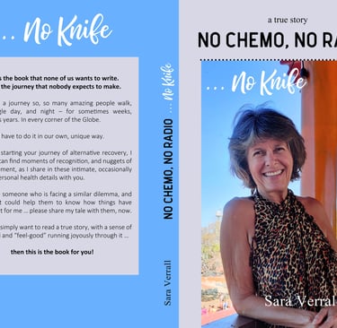 No Chemo No Radio No knife book front and back covers with book summary