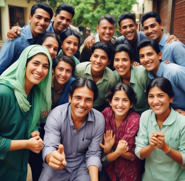 a black door handle on a blue wall