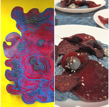 first pairing food and art