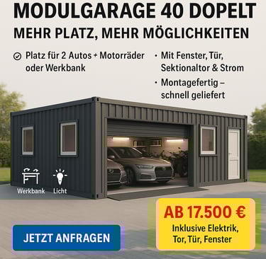 a garage with a garage door open to show the garage