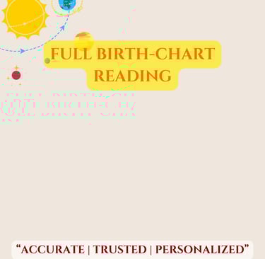Kundli and horoscope chart reading for astrology consultation.