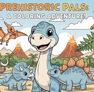 buku mewarnai dengan karakter dinaosaurus