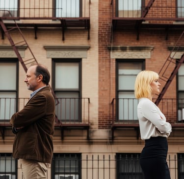 Two apartment tenants whose differences are pushed aside when faced with an unimagined adversity.