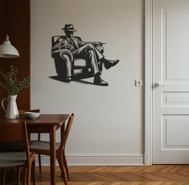 Modern metal wall art, contemporary home decor pieces