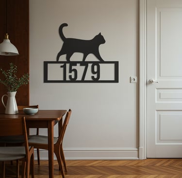 Modern metal wall art, contemporary home decor pieces