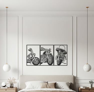 Modern metal wall art, contemporary home decor pieces