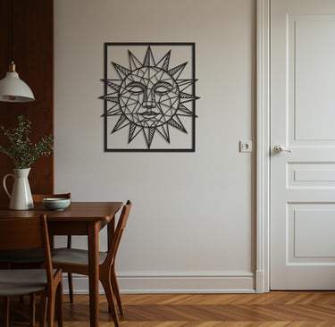 Abstract metal wall art, modern and artistic home decor