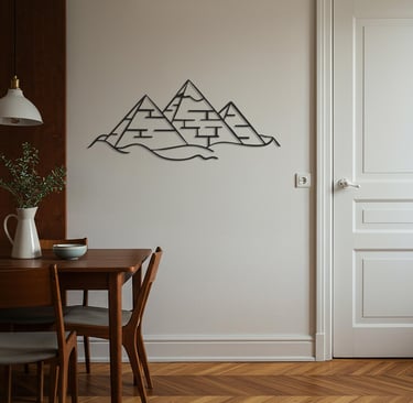 Modern metal wall art, contemporary home decor pieces