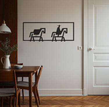 Modern metal wall art, contemporary home decor pieces