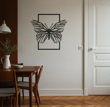 Modern metal wall art, contemporary home decor pieces
