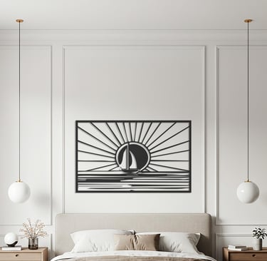 Modern metal wall art, contemporary home decor pieces