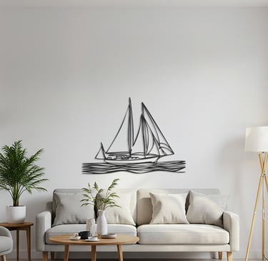 Modern metal wall art, contemporary home decor pieces