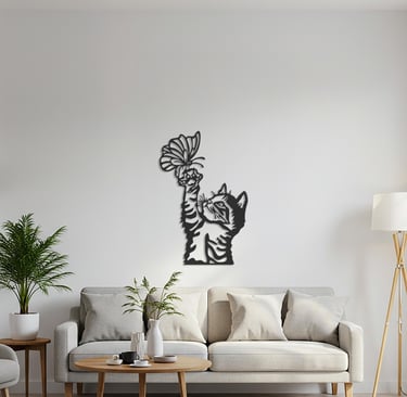 Modern metal wall art, contemporary home decor pieces