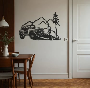 Modern metal wall art, contemporary home decor pieces
