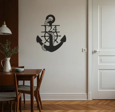Modern metal wall art, contemporary home decor pieces