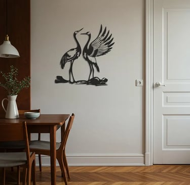 Modern metal wall art, contemporary home decor pieces