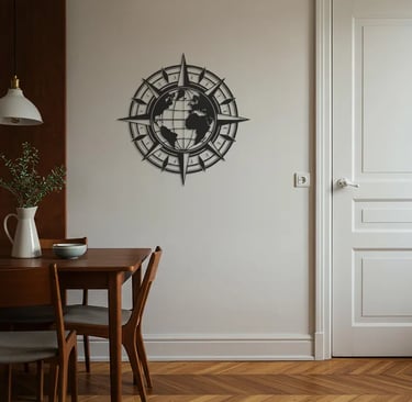 Modern metal wall art, contemporary home decor pieces