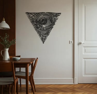 Modern metal wall art, contemporary home decor pieces