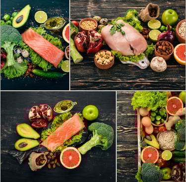Een assortiment van verschillende fruit- en groentesoorten