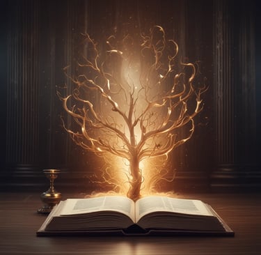 A group of four men in business attire are gathered around a table, examining documents laid out in front of them. They appear to be engaged in a discussion or meeting, with focused expressions and attentive body language.