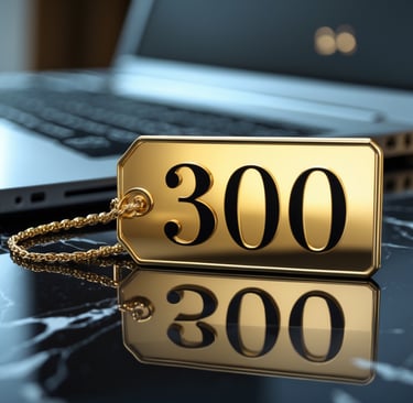 a golden tag tag on a gold tag tag on a laptop
